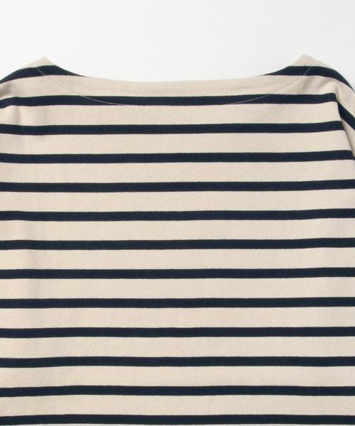 Demi-Luxe BEAMS(デミルクス ビームス)の「Traditional Weatherwear / BIG マリンボートネック プルオーバー(Tシャツ/カットソー・レディース・ホワイト系その他/ブラック・ONE SIZE)」の5枚目の写真