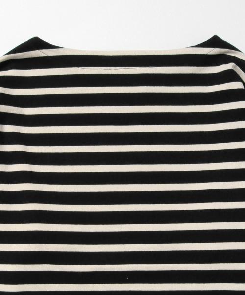 Demi-Luxe BEAMS(デミルクス ビームス)の「Traditional Weatherwear / BIG マリンボートネック プルオーバー(Tシャツ/カットソー・レディース・ホワイト系その他/ブラック・ONE SIZE)」の10枚目の写真