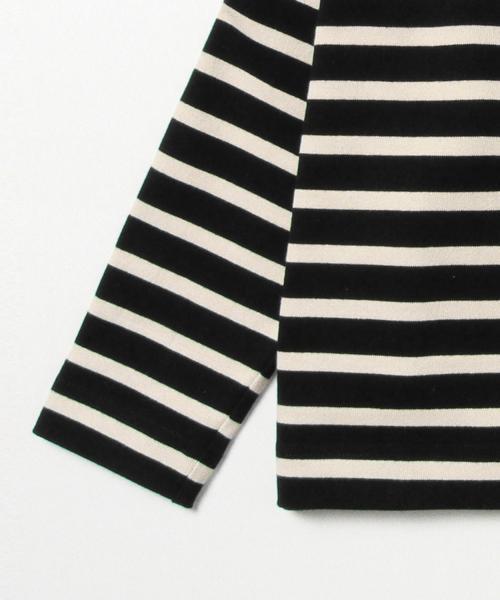 Demi-Luxe BEAMS(デミルクス ビームス)の「Traditional Weatherwear / BIG マリンボートネック プルオーバー(Tシャツ/カットソー・レディース・ホワイト系その他/ブラック・ONE SIZE)」の11枚目の写真