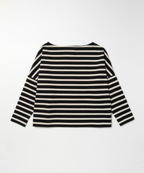 Demi-Luxe BEAMS(デミルクス ビームス)の「Traditional Weatherwear / BIG マリンボートネック プルオーバー(Tシャツ/カットソー・レディース・ホワイト系その他/ブラック・ONE SIZE)」の13枚目の写真