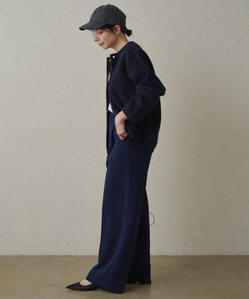 LOUNGEDRESS(ラウンジドレス)の「接結ニットコート(その他アウター・レディース・ベージュ/ネイビー/グレー・FREE)」の12枚目の写真