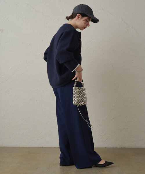 LOUNGEDRESS(ラウンジドレス)の「接結ニットコート(その他アウター・レディース・ベージュ/ネイビー/グレー・FREE)」の10枚目の写真