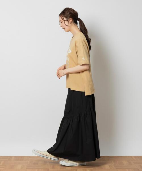 UMBRO(アンブロ)の「UMBRO(アンブロ)ロゴクルーネックTシャツ(Tシャツ/カットソー・レディース・ブラック/ベージュ/ホワイト・M/L/XL)」の10枚目の写真