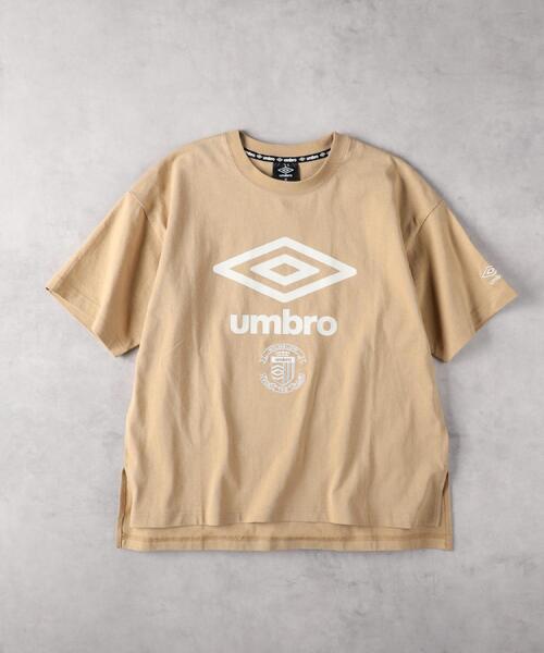 UMBRO(アンブロ)の「UMBRO(アンブロ)ロゴクルーネックTシャツ(Tシャツ/カットソー・レディース・ブラック/ベージュ/ホワイト・M/L/XL)」の8枚目の写真