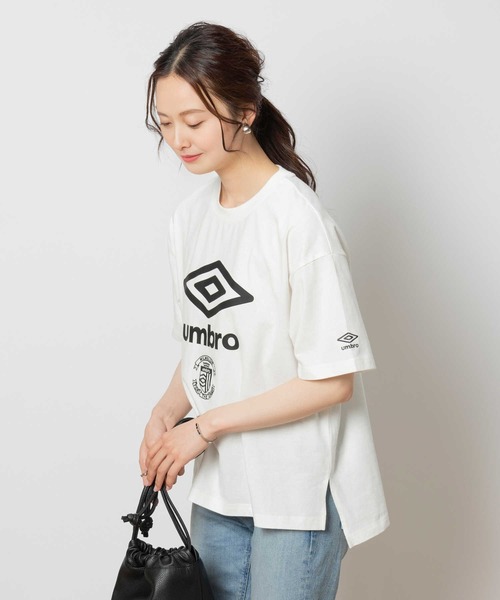 UMBRO（アンブロ）の「【UMBRO】ロゴクルーネックＴシャツ（Tシャツ/カットソー・レディース・ブラック/ベージュ/ホワイト・M/L/XL）」の10枚目の写真