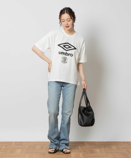 UMBRO（アンブロ）の「【UMBRO】ロゴクルーネックＴシャツ（Tシャツ/カットソー・レディース・ブラック/ベージュ/ホワイト・M/L/XL）」の5枚目の写真