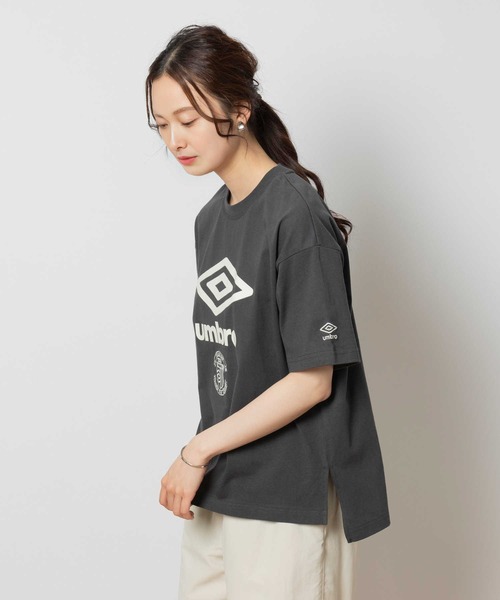 UMBRO（アンブロ）の「【UMBRO】ロゴクルーネックＴシャツ（Tシャツ/カットソー・レディース・ブラック/ベージュ/ホワイト・M/L/XL）」の20枚目の写真