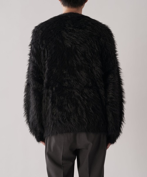 Lui's（ルイス）の「シャギークルーネックニット（ニット/セーター・メンズ・チャコールグレー/ブラック/ライトグレー/グリーン・FREE）」の13枚目の写真