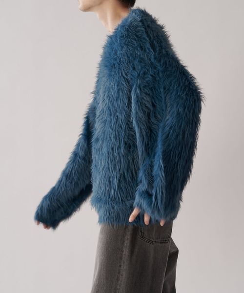【24AW】Lui's シャギーニット　グレー　size FREE Lui's（ルイス）の「シャギーニット（ニット/セーター）」 - WEAR