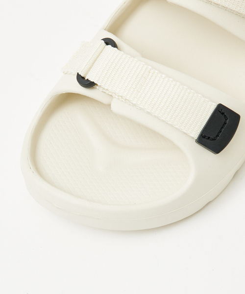 abahouse mavie(アバハウスマヴィ)の「MEIダブルテープサンダル(サンダル・レディース・ブラック/オフホワイト・38/40)」の7枚目の写真