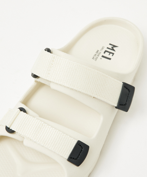 abahouse mavie(アバハウスマヴィ)の「MEIダブルテープサンダル(サンダル・レディース・ブラック/オフホワイト・38/40)」の8枚目の写真