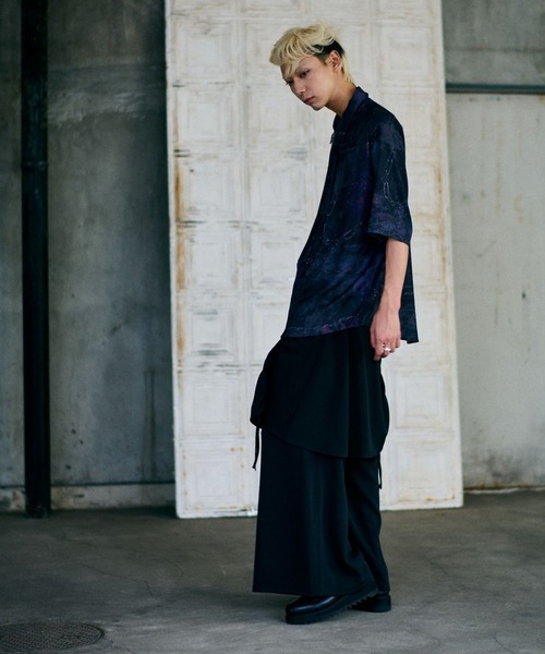 HARE（ハレ）の「【UNDERGROUND MODE】チェーンガラネクタイシャツ(HARE)（シャツ/ブラウス・メンズ・ホワイト/ブラック・SMALL/MEDIUM）」の5枚目の写真