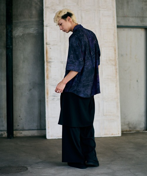 HARE（ハレ）の「【UNDERGROUND MODE】チェーンガラネクタイシャツ(HARE)（シャツ/ブラウス・メンズ・ホワイト/ブラック・SMALL/MEDIUM）」の6枚目の写真