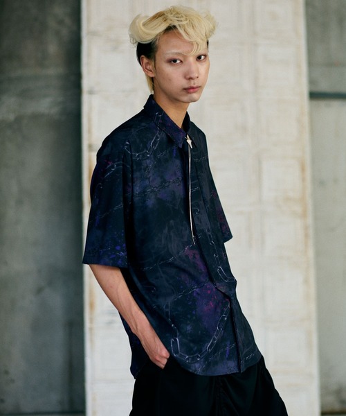 HARE（ハレ）の「【UNDERGROUND MODE】チェーンガラネクタイシャツ(HARE)（シャツ/ブラウス・メンズ・ホワイト/ブラック・SMALL/MEDIUM）」の7枚目の写真