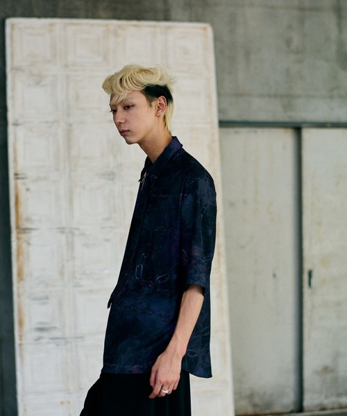 HARE（ハレ）の「【UNDERGROUND MODE】チェーンガラネクタイシャツ(HARE)（シャツ/ブラウス・メンズ・ホワイト/ブラック・SMALL/MEDIUM）」の9枚目の写真