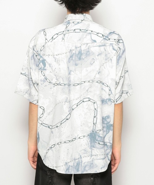 HARE（ハレ）の「【UNDERGROUND MODE】チェーンガラネクタイシャツ(HARE)（シャツ/ブラウス・メンズ・ホワイト/ブラック・SMALL/MEDIUM）」の20枚目の写真