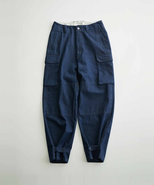 ADAM ET ROPE'（アダムエロペ）の「デニム ワイド カーゴパンツ / ユニセックス（カーゴパンツ・メンズ・ブラック系その他/ネイビー・L/M）」の12枚目の写真