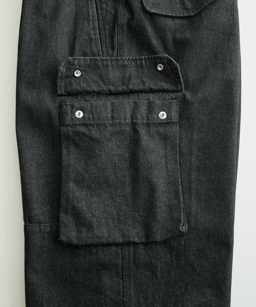 ADAM ET ROPE'（アダムエロペ）の「デニム ワイド カーゴパンツ / ユニセックス（カーゴパンツ・メンズ・ブラック系その他/ネイビー・L/M）」の19枚目の写真