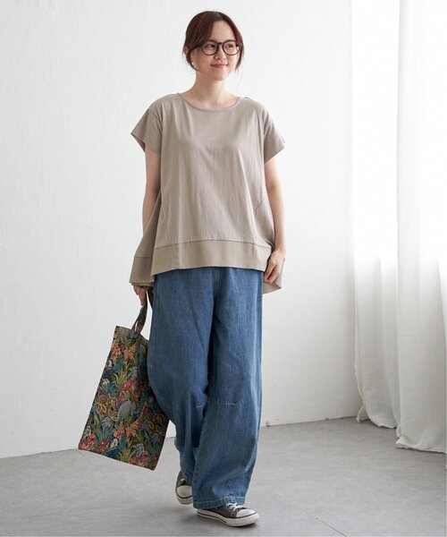 LBC(エルビーシー)の「Aライン裾切り替えカットソー(Tシャツ/カットソー・レディース・ベージュ/ブラック/ブルー/オレンジ・L/M)」の16枚目の写真
