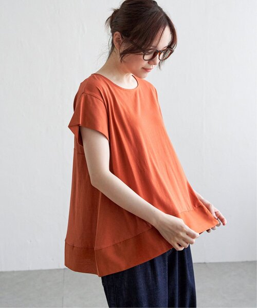 LBC(エルビーシー)の「Aライン裾切り替えカットソー(Tシャツ/カットソー・レディース・ベージュ/ブラック/ブルー/オレンジ・L/M)」の14枚目の写真