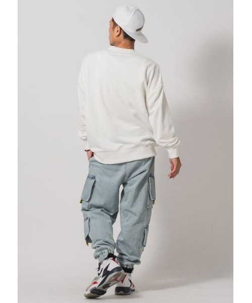 RE730（アールイーセブンサーティー）の「なみおくんはフロントに集合！　ビッグシルエットトレーナー（Tシャツ/カットソー・メンズ・ブラック/オフホワイト・LARGE/X-LARGE/MEDIUM）」の20枚目の写真