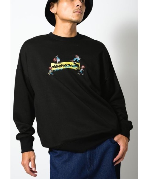 RE730（アールイーセブンサーティー）の「なみおくんはフロントに集合！　ビッグシルエットトレーナー（Tシャツ/カットソー・メンズ・ブラック/オフホワイト・LARGE/X-LARGE/MEDIUM）」の12枚目の写真