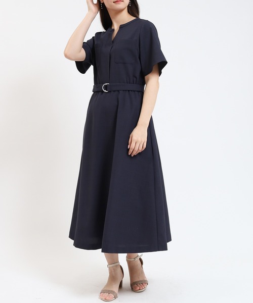 TRUDEA（トルディア）の「ドライタッチスキッパーワンピース（ワンピース・レディース・チャコールグレー/ベージュ/ネイビー・MEDIUM/LARGE）」の22枚目の写真