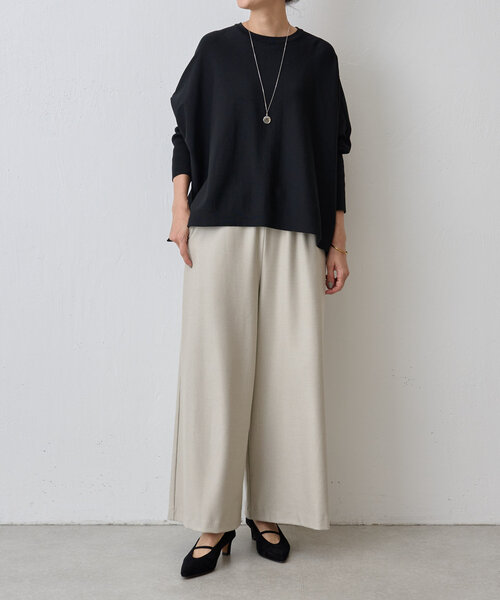 【新品】BEARDSLEY＊ビッグニットショートプルオーバー/ブラック BEARDSLEY（ビアズリー）の「ビッグニットショートプルオーバー