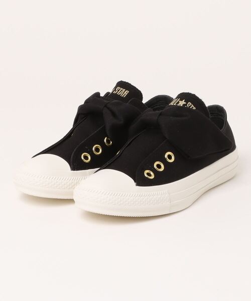 CONVERSE(コンバース)の「converse コンバース AS RIBBONSTRAP OX オールスター リボンストラップ OX 31312560 BLACK(スニーカー・レディース・ブラック・3h/4/4h/5/5h/6)」の3枚目の写真