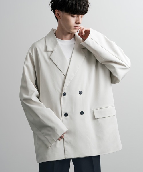 【セール】オーバーサイズダブルテーラードジャケット（テーラードジャケット）｜Rocky Monroe（ロッキーモンロー）