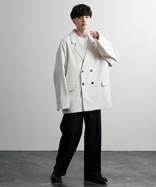 【セール】オーバーサイズダブルテーラードジャケット（テーラードジャケット）｜Rocky Monroe（ロッキーモンロー）