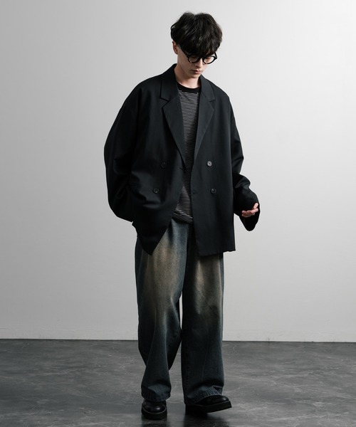 【セール】オーバーサイズダブルテーラードジャケット（テーラードジャケット）｜Rocky Monroe（ロッキーモンロー）