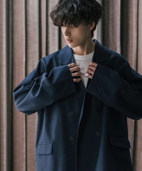 【希少サイズXL】リングジャケット テーラードジャケット　大きいサイズ　ブルー 希少サイズXL】リングジャケット テーラードジャケット 大きい