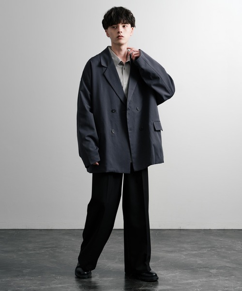 【セール】オーバーサイズダブルテーラードジャケット（テーラードジャケット）｜Rocky Monroe（ロッキーモンロー）