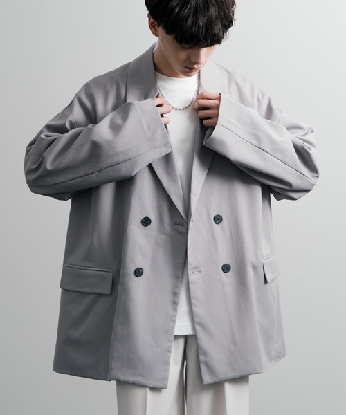 【セール】オーバーサイズダブルテーラードジャケット（テーラードジャケット）｜Rocky Monroe（ロッキーモンロー）