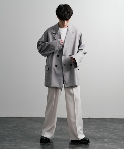 【セール】オーバーサイズダブルテーラードジャケット（テーラードジャケット）｜Rocky Monroe（ロッキーモンロー）