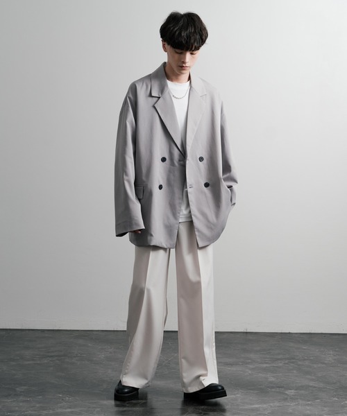 【セール】オーバーサイズダブルテーラードジャケット（テーラードジャケット）｜Rocky Monroe（ロッキーモンロー）