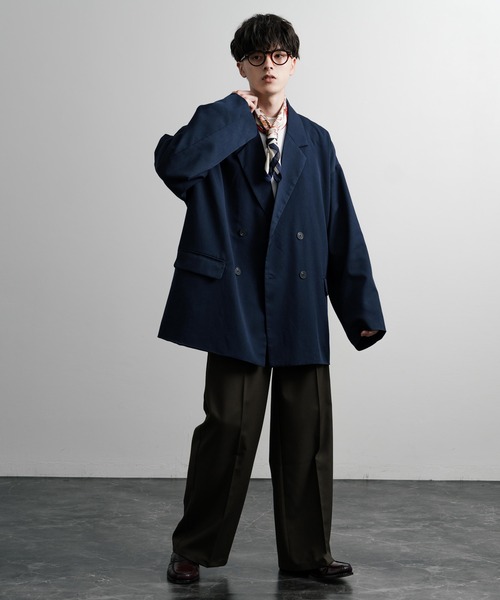 【セール】オーバーサイズダブルテーラードジャケット（テーラードジャケット）｜Rocky Monroe（ロッキーモンロー）