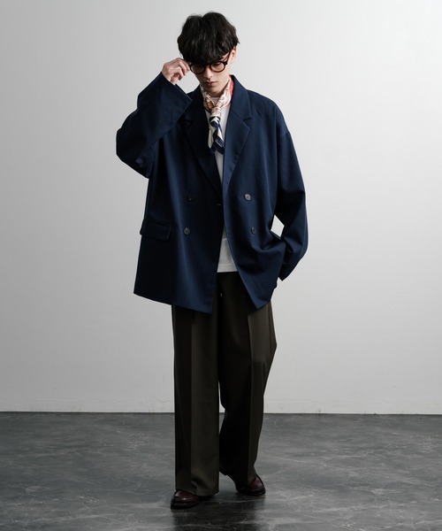 【セール】オーバーサイズダブルテーラードジャケット（テーラードジャケット）｜Rocky Monroe（ロッキーモンロー）