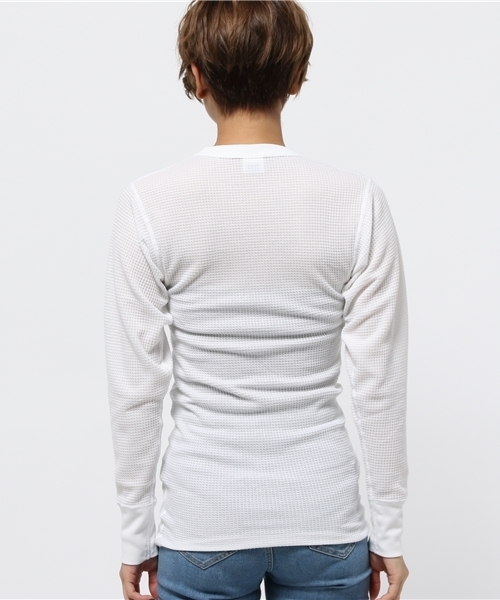 SEVENDAYS=SUNDAY（セブンデイズサンデイ）の「ＪＥＭＯＲＧＡＮ　長袖クルーネックプルオーバー（Tシャツ/カットソー・レディース・ネイビー/杢グレー/オフホワイト・SMALL/LARGE/MEDIUM）」の6枚目の写真