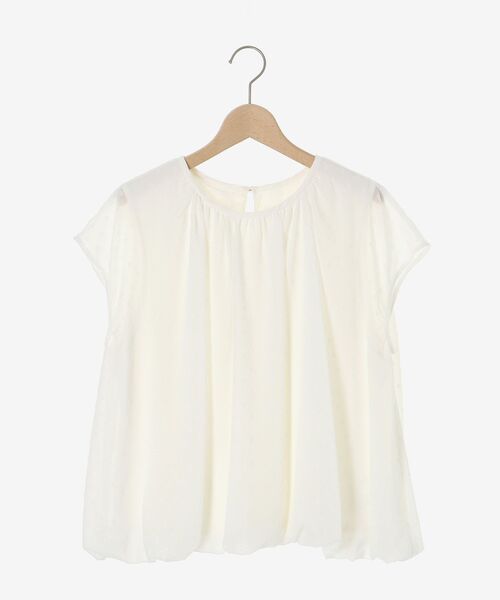 le.coeur blanc（ルクールブラン）の「シアードットバルーンブラウス（シャツ/ブラウス・レディース・ブラック/オフホワイト・38）」の3枚目の写真