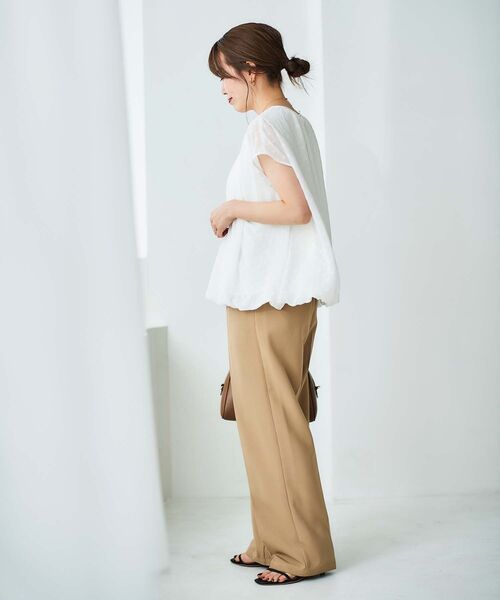 le.coeur blanc（ルクールブラン）の「シアードットバルーンブラウス（シャツ/ブラウス・レディース・ブラック/オフホワイト・38）」の14枚目の写真