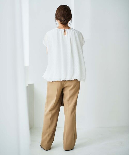 le.coeur blanc（ルクールブラン）の「シアードットバルーンブラウス（シャツ/ブラウス・レディース・ブラック/オフホワイト・38）」の15枚目の写真