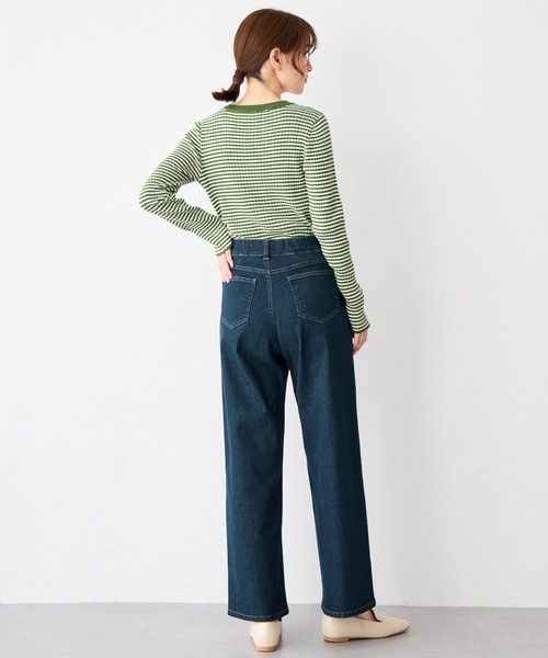 Viola e Viola(ヴィオラエヴィオラ)の「のび心地 ゆるストレートパンツ(その他パンツ・レディース・ネイビー/モカ/カーキ・LL/L/M/3L)」の22枚目の写真