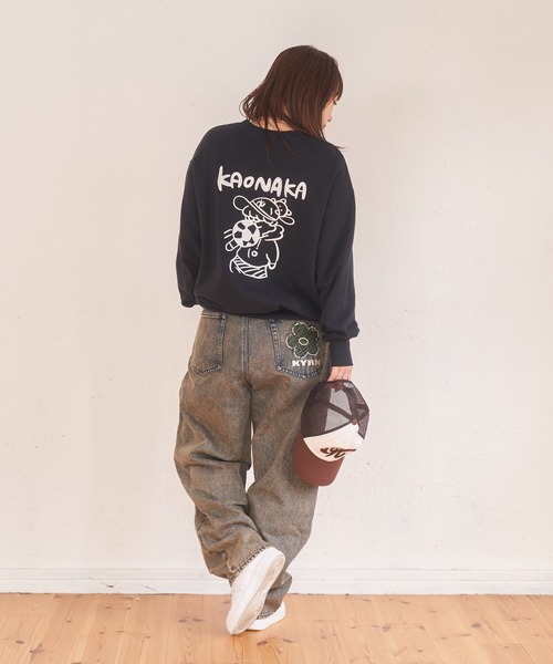 kaoyorinakami(カオヨリナカミ)の「soccer boy sweat / サッカーボーイスウェット(スウェット・メンズ・マスタード/ブラック/グレー・X-SMALL/SMALL/MEDIUM/LARGE/X-LARGE)」の5枚目の写真