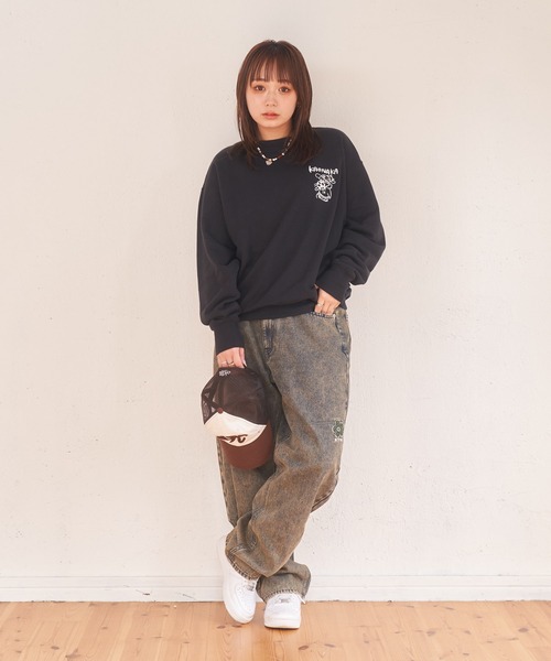 kaoyorinakami(カオヨリナカミ)の「soccer boy sweat / サッカーボーイスウェット(スウェット・メンズ・マスタード/ブラック/グレー・X-SMALL/SMALL/MEDIUM/LARGE/X-LARGE)」の7枚目の写真