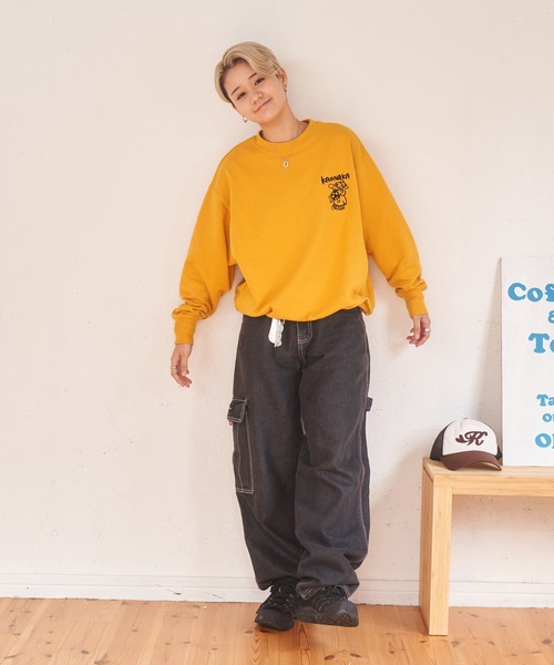 kaoyorinakami(カオヨリナカミ)の「soccer boy sweat / サッカーボーイスウェット(スウェット・メンズ・マスタード/ブラック/グレー・X-SMALL/SMALL/MEDIUM/LARGE/X-LARGE)」の19枚目の写真