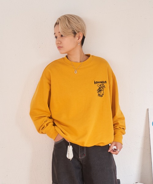 kaoyorinakami(カオヨリナカミ)の「soccer boy sweat / サッカーボーイスウェット(スウェット・メンズ・マスタード/ブラック/グレー・X-SMALL/SMALL/MEDIUM/LARGE/X-LARGE)」の17枚目の写真