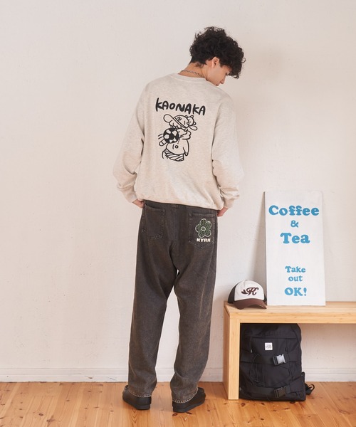 kaoyorinakami(カオヨリナカミ)の「soccer boy sweat / サッカーボーイスウェット(スウェット・メンズ・マスタード/ブラック/グレー・X-SMALL/SMALL/MEDIUM/LARGE/X-LARGE)」の10枚目の写真
