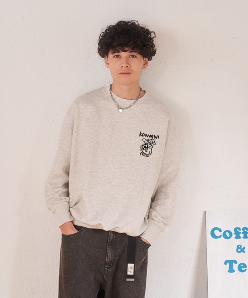 kaoyorinakami(カオヨリナカミ)の「soccer boy sweat / サッカーボーイスウェット(スウェット・メンズ・マスタード/ブラック/グレー・X-SMALL/SMALL/MEDIUM/LARGE/X-LARGE)」の12枚目の写真